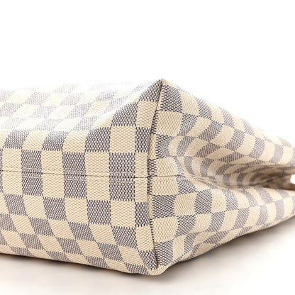 Louis Vuitton Damier Azur Graceful MM Rose Ballerine 10 of 10