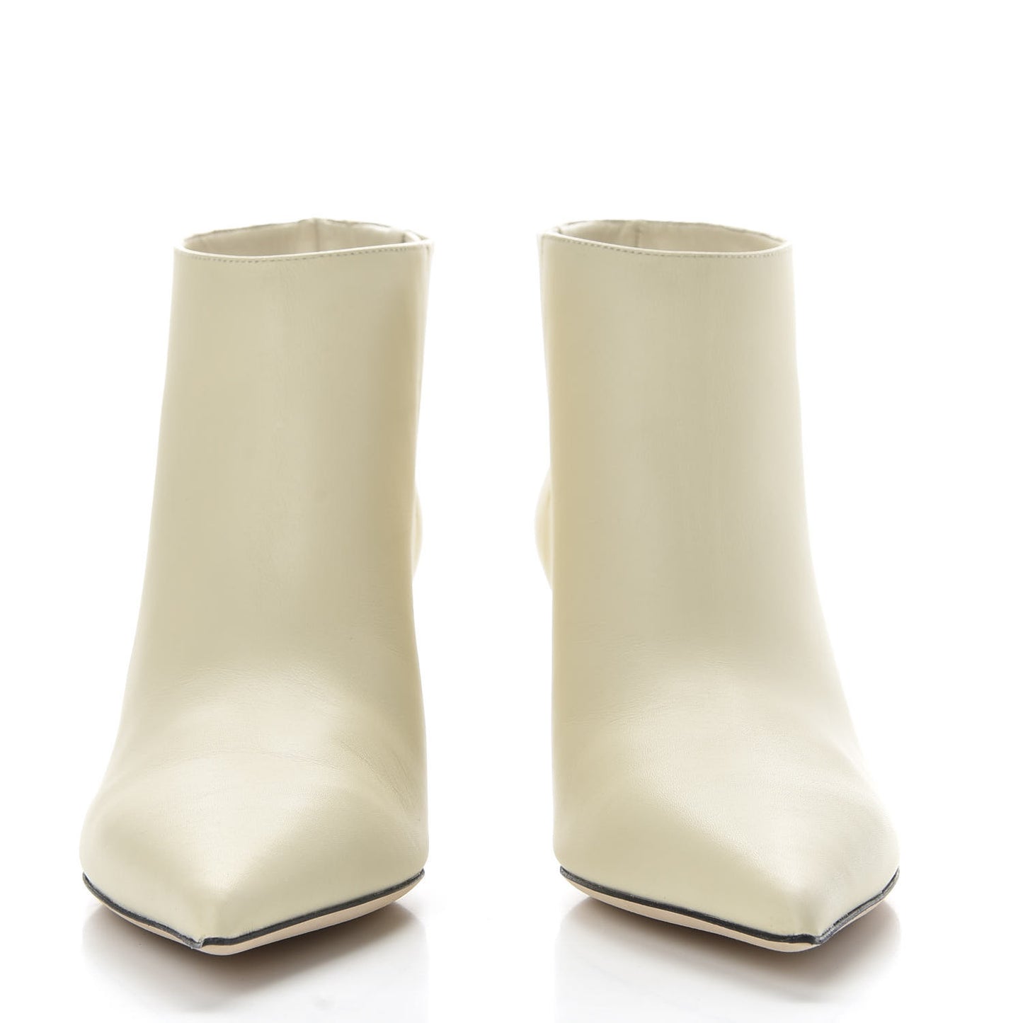 Smooth Calfskin Marinda 65 Ankle Booties 38 Linen