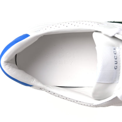 Gucci Calfskin Web Mens Ace Sneakers 11 White Blue 7 of 8