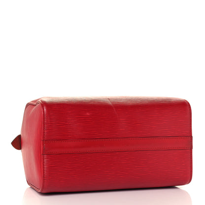 Louis Vuitton Epi Speedy 25 Castillan Red 4 of 11