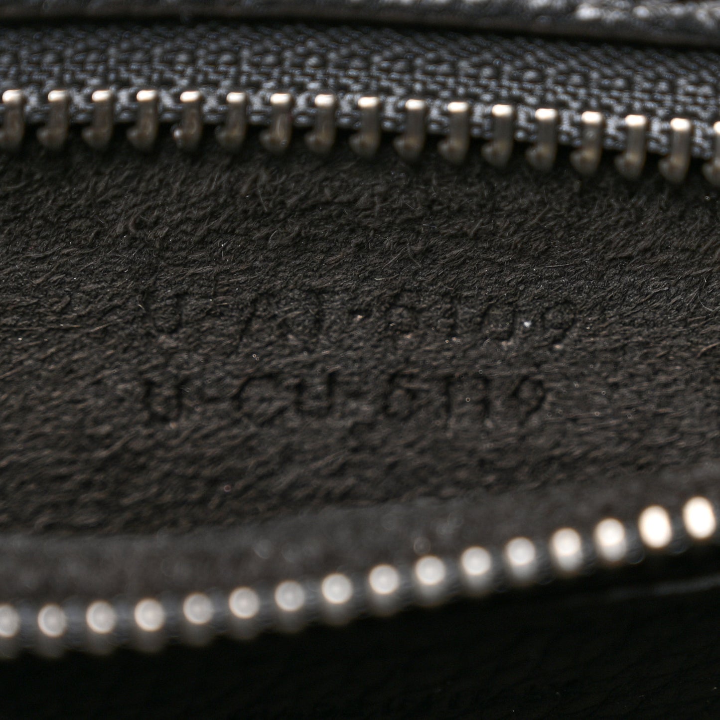 Drummed Calfskin Micro Luggage Black