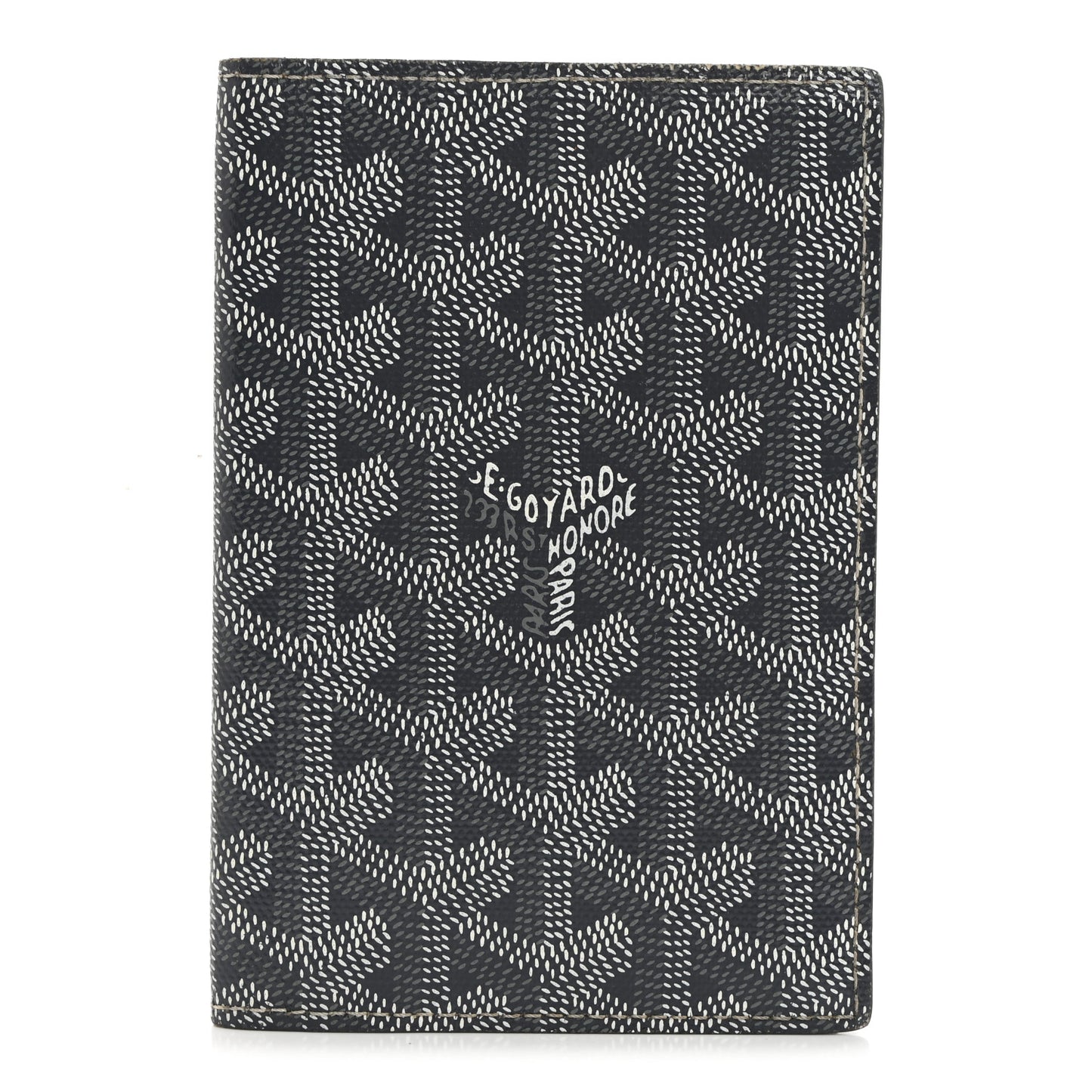 Goyardine Passport Wallet Grey