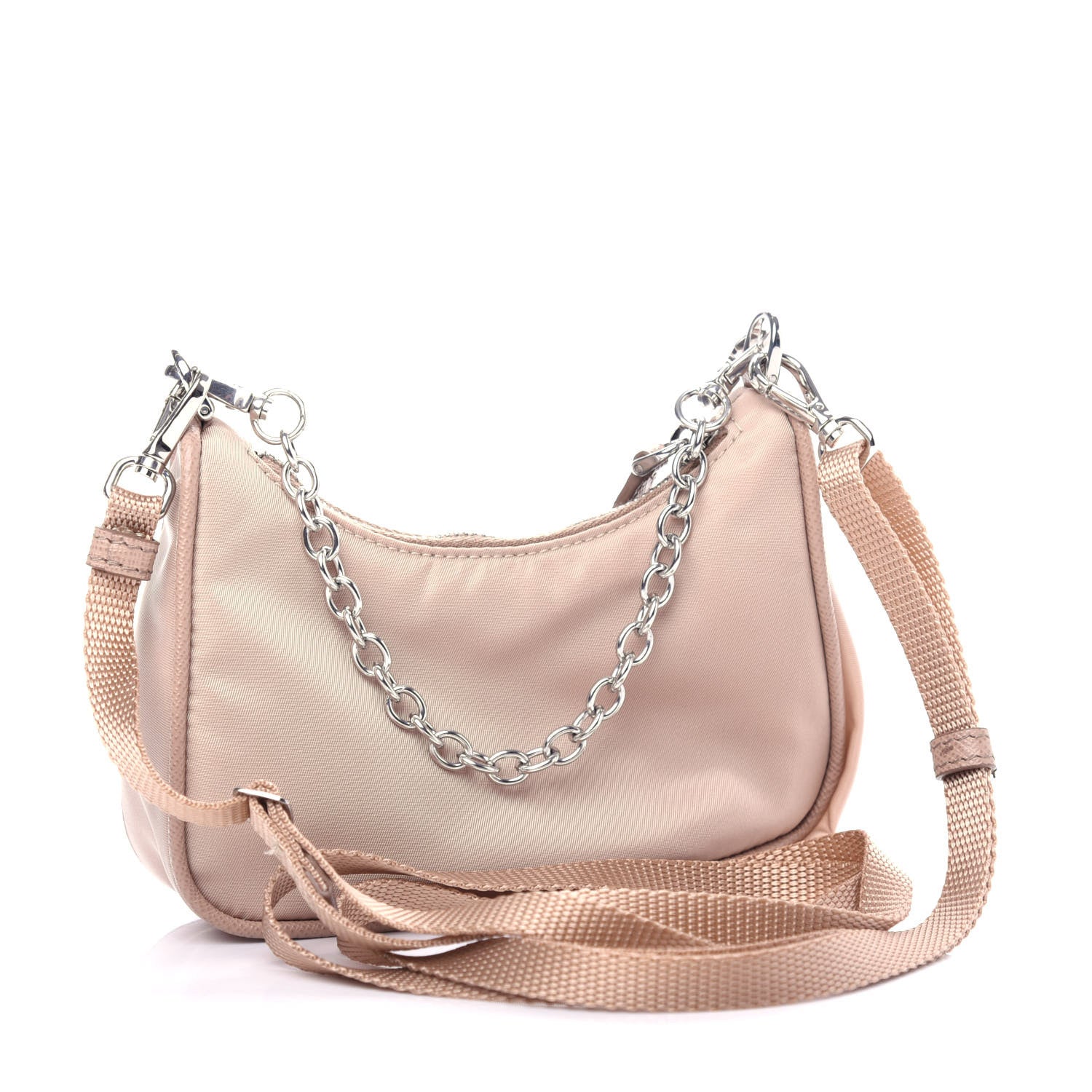 Prada Tessuto Nylon Saffiano Mini Re-Edition 2000 Shoulder Bag Cammeo 3 of 12