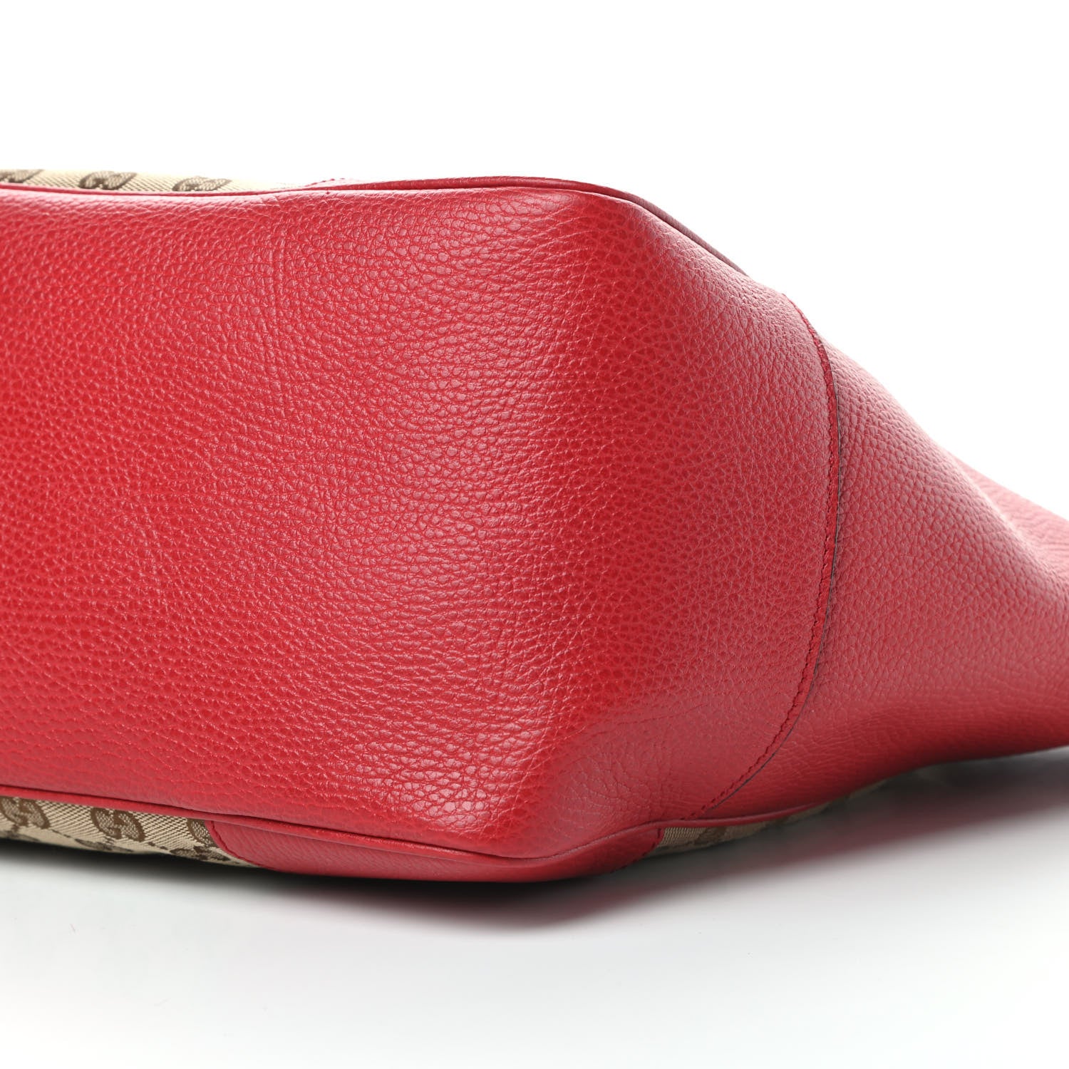 Gucci Monogram Bree Zippered Tote Beige Red 10 of 10