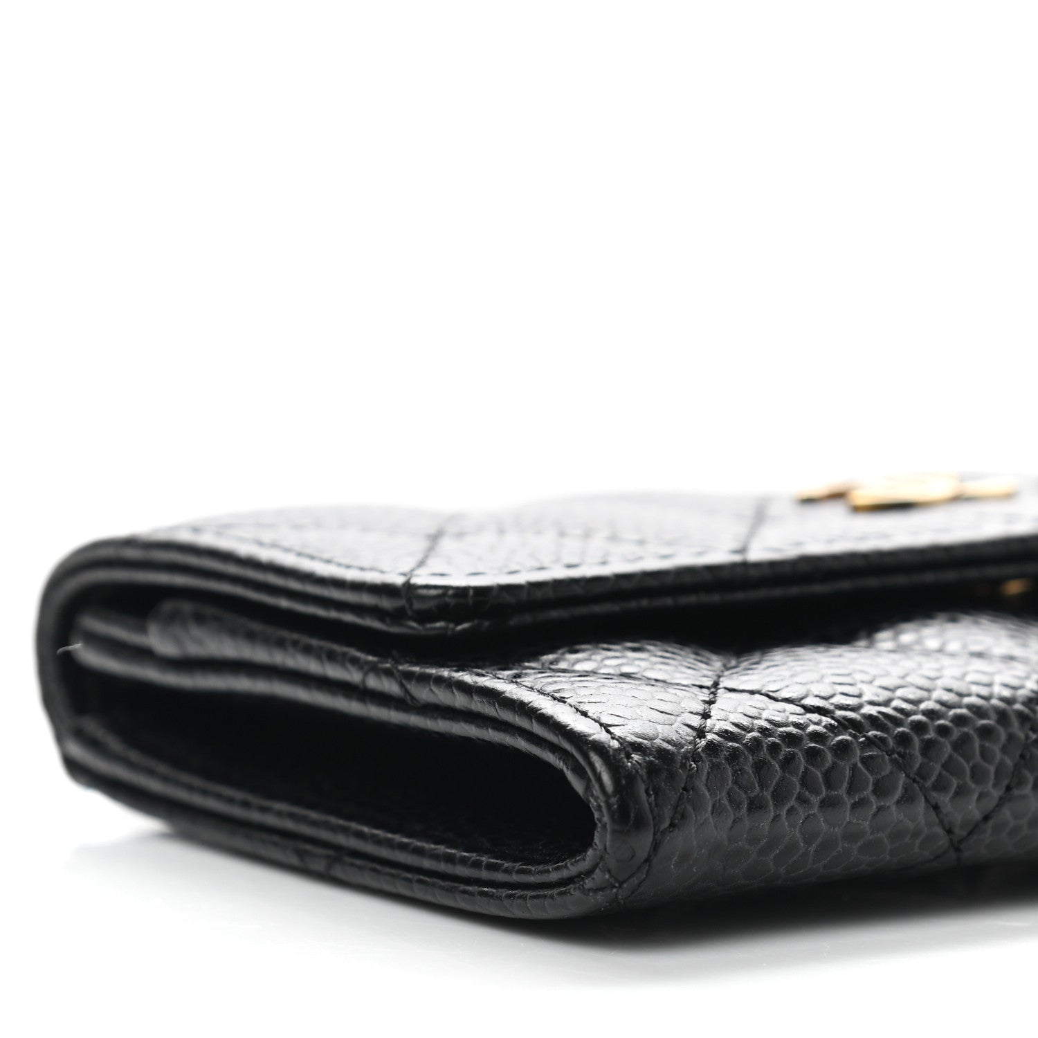 Chanel Caviar Quilted Flap Card Holder Black 9 of 10