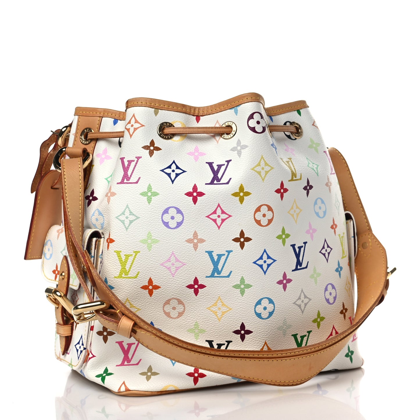 Monogram Multicolor Petit Noe White