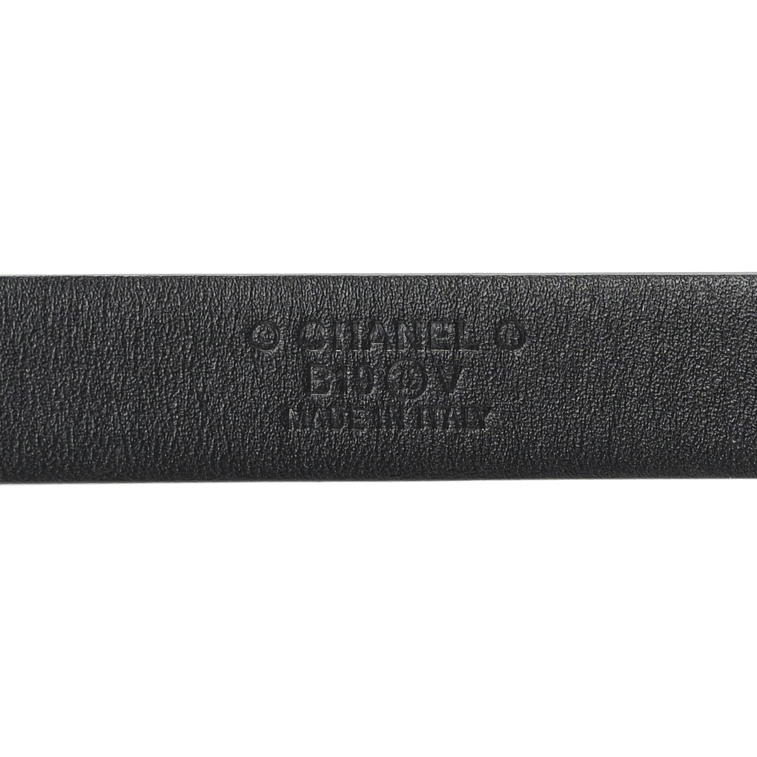 Chanel Calfskin Crystal CC Skinny Belt 90 36 Black 3 of 5