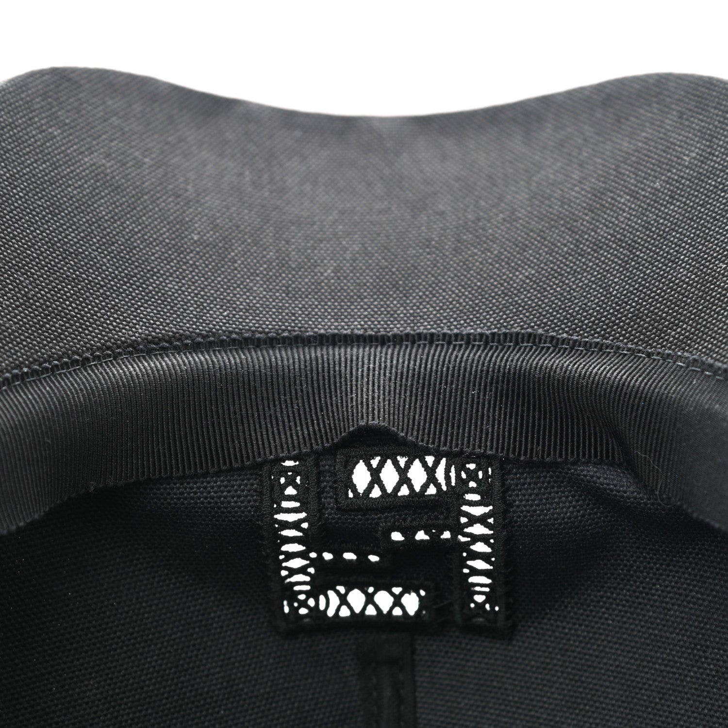 Fendi Cotton FF Ajour Embroidered Baseball Hat 58 Black 10 of 10
