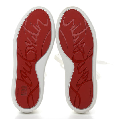 Christian Louboutin Toile Calfskin Simplerui Flat Sneakers 39.5 White 4 of 7