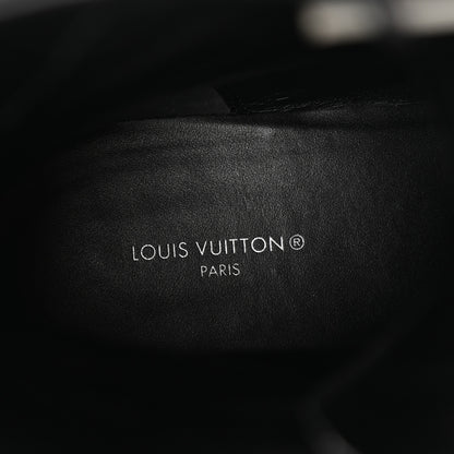 Louis Vuitton Suede Calfskin Monogram Laureate Platform Desert Boots 37.5 Grey 8 of 12