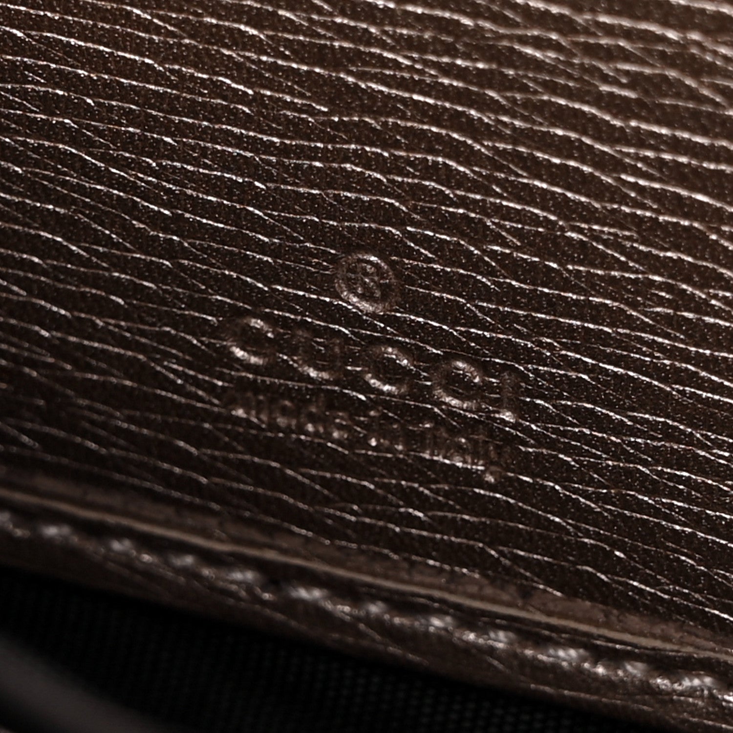 Gucci Metallic Shangai Calfskin Lovely Zip Around Wallet Dark Shell 6 of 8