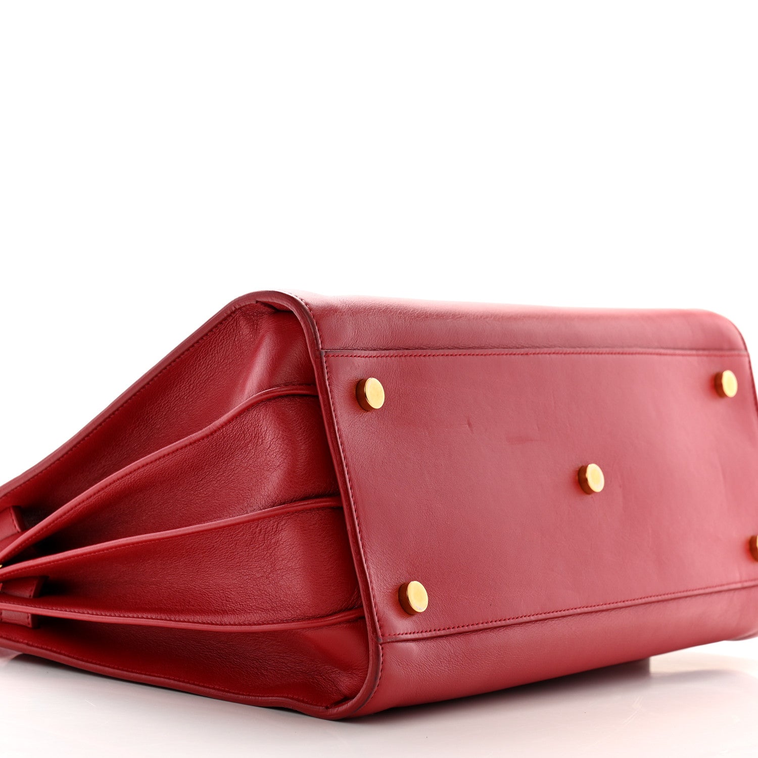 Saint Laurent Calfskin Small Sac De Jour Lipstick Red 10 of 13