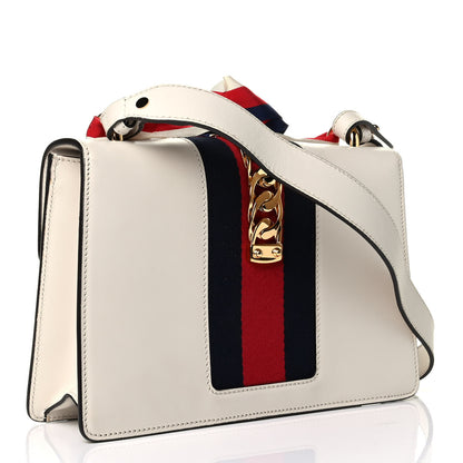 Gucci Calfskin Small Sylvie Shoulder Bag Off White 2 of 7