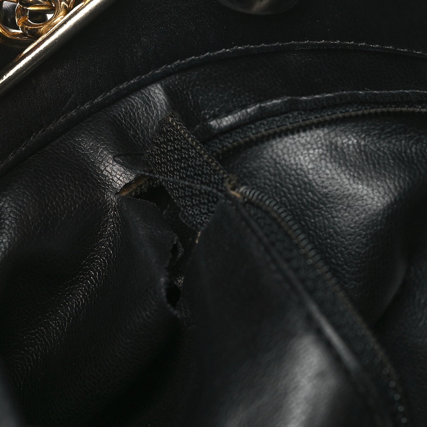 Lambskin Quilted Shopping Tote Black