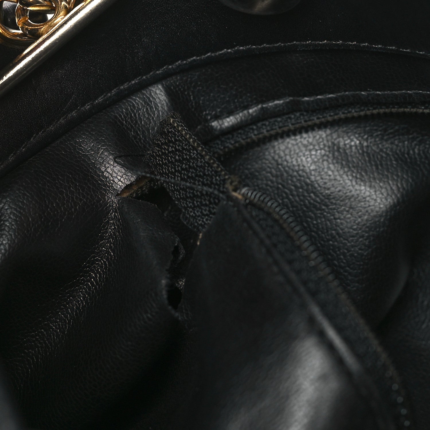 Chanel Lambskin Quilted Shopping Tote Black 9 of 9