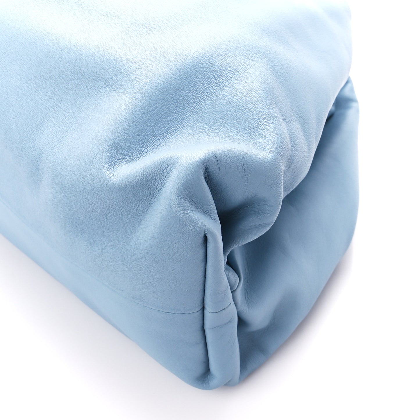 Smooth Butter Calf The Pouch Oversized Clutch Ice