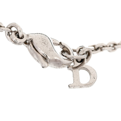 Christian Dior Palladium Logo Bracelet Black Silver 4 of 5