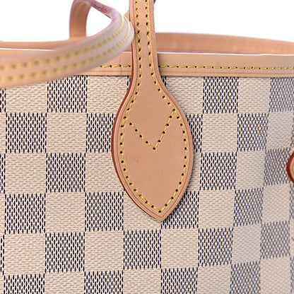 Louis Vuitton Damier Azur Neo Neverfull MM Rose Ballerine 14 of 16