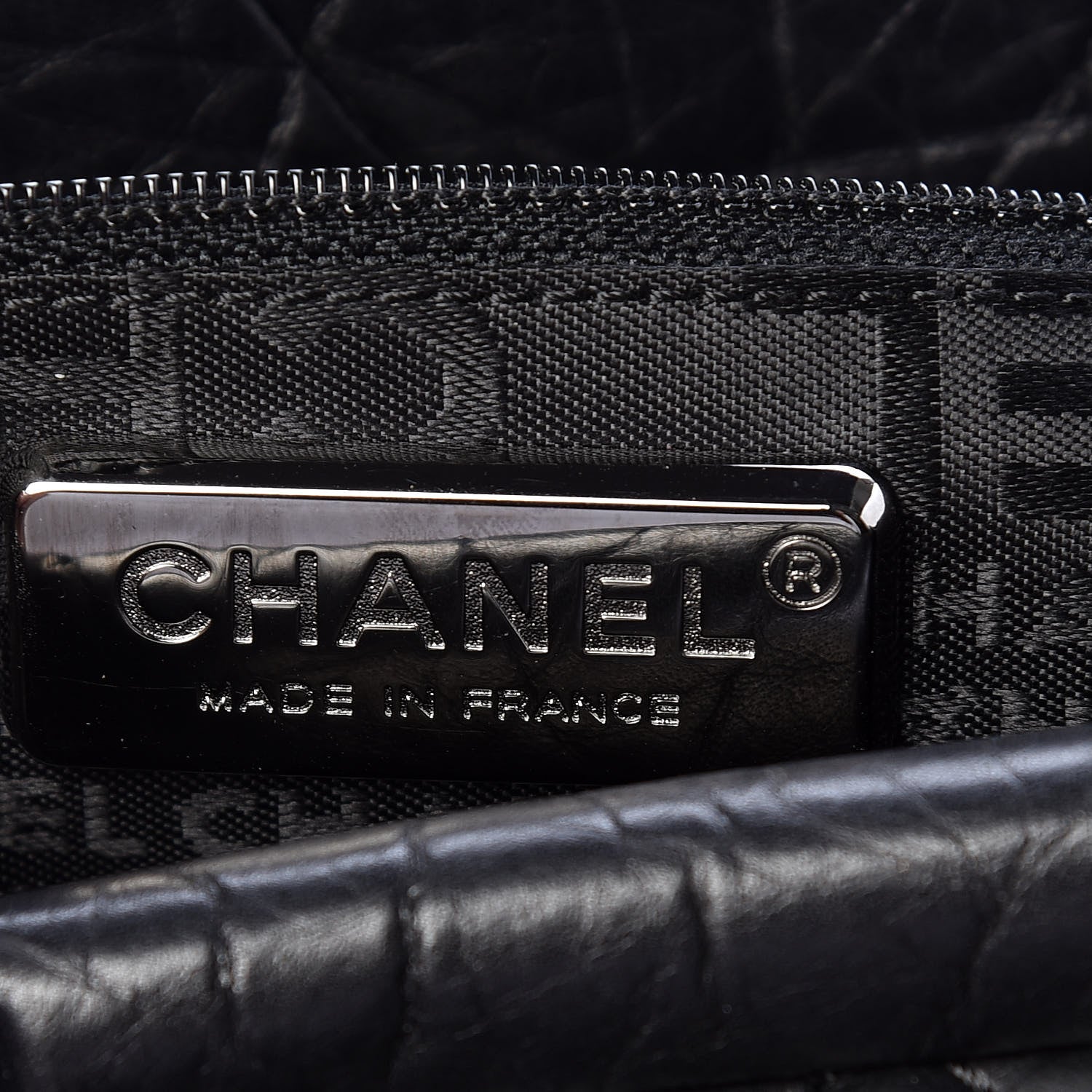 Chanel Distressed Lambskin Lady Braid Flap Tote Black 8 of 10