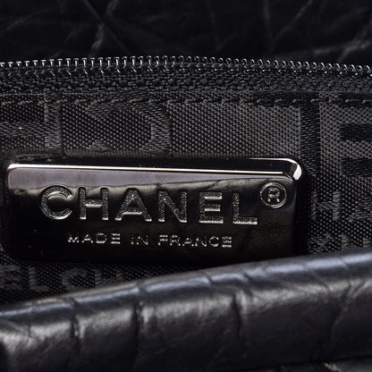 Chanel Distressed Lambskin Lady Braid Flap Tote Black 8 of 10