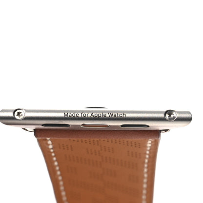 Hermes Swift 42mm H Diagonal Apple Watch Single Tour Band Gold 9 of 11