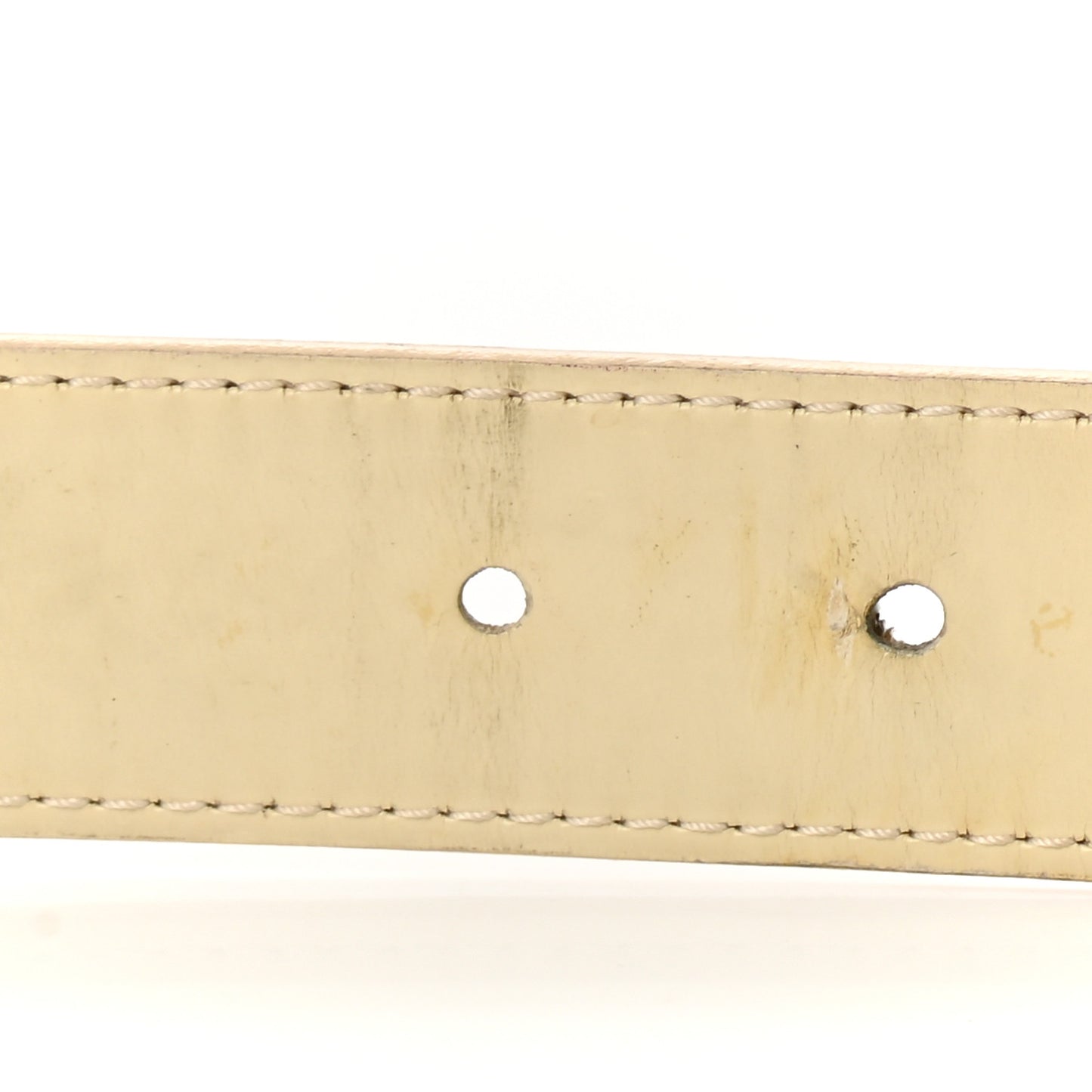 Damier Azur LV Paris Buckle Belt 80 32 Gold