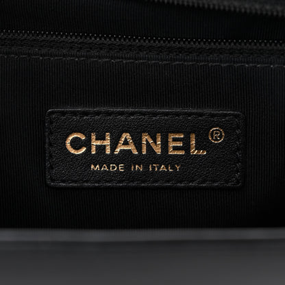 Chanel Glazed Calfskin Large Boy Flap Black 6 of 11