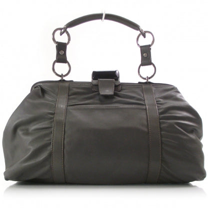 Lanvin Leather Draped Frame Bag Grey 1 of 8