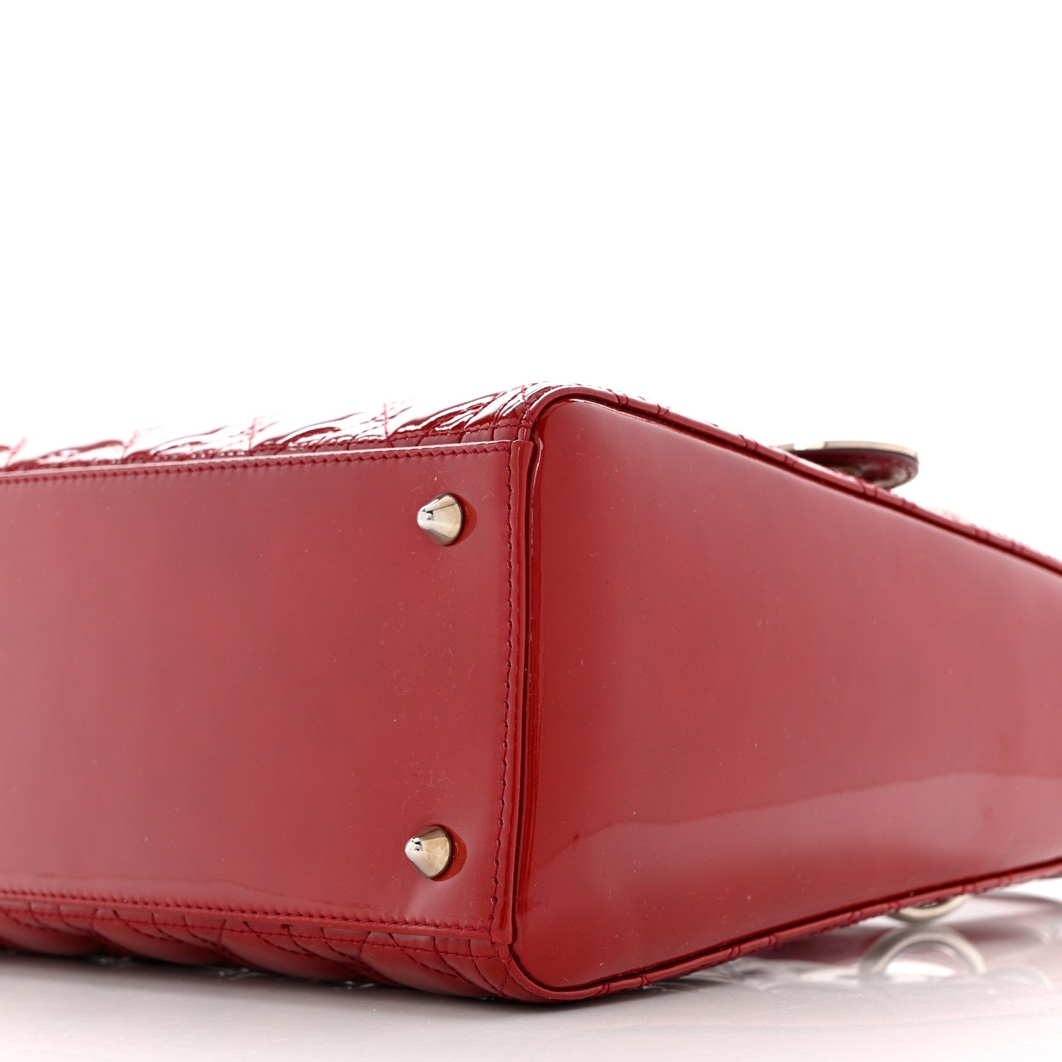 Christian Dior Patent Cannage Medium Lady Dior Red 10 of 10