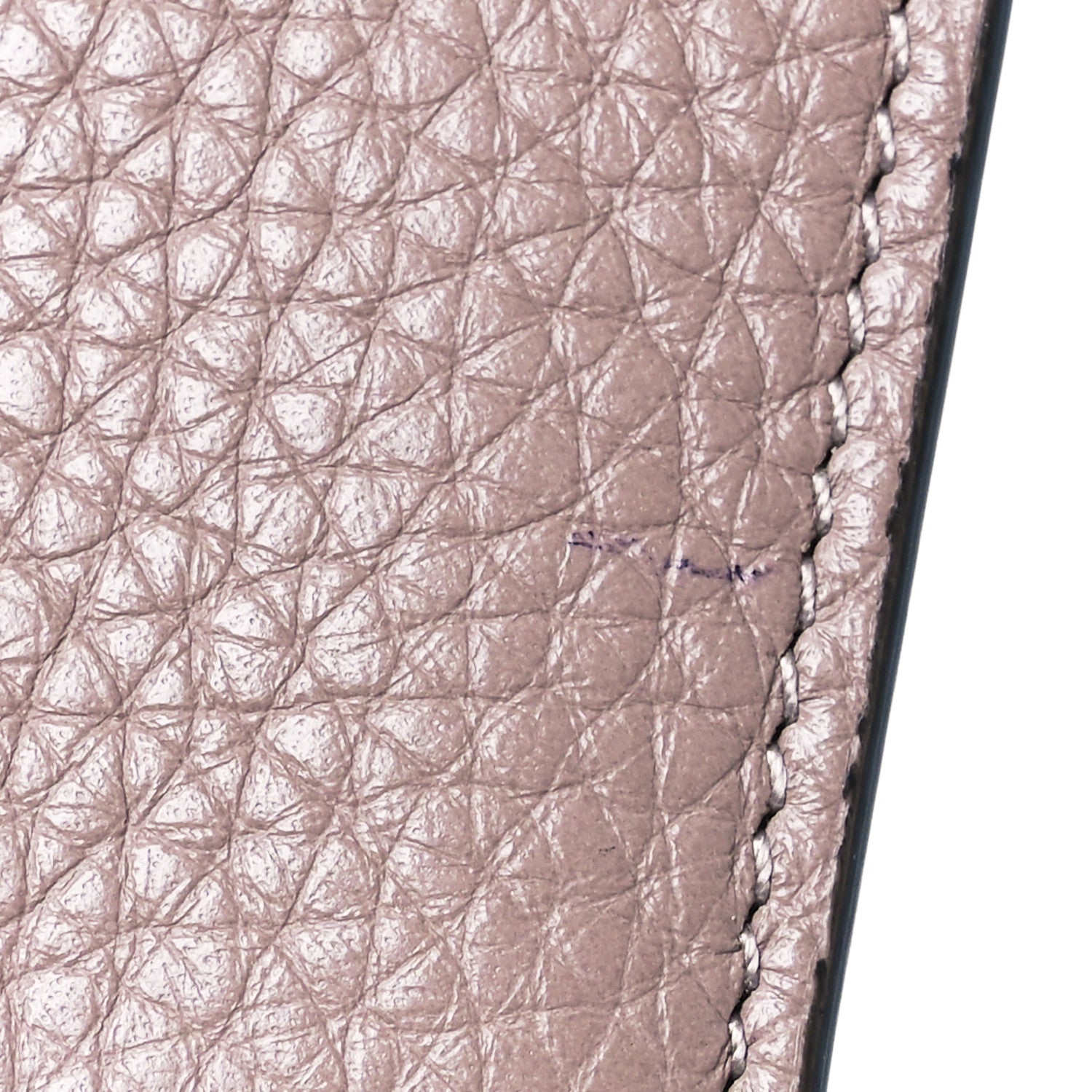 Valentino Garavani Pebbled Calfskin Rockstud French Flap Wallet Poudre 11 of 12