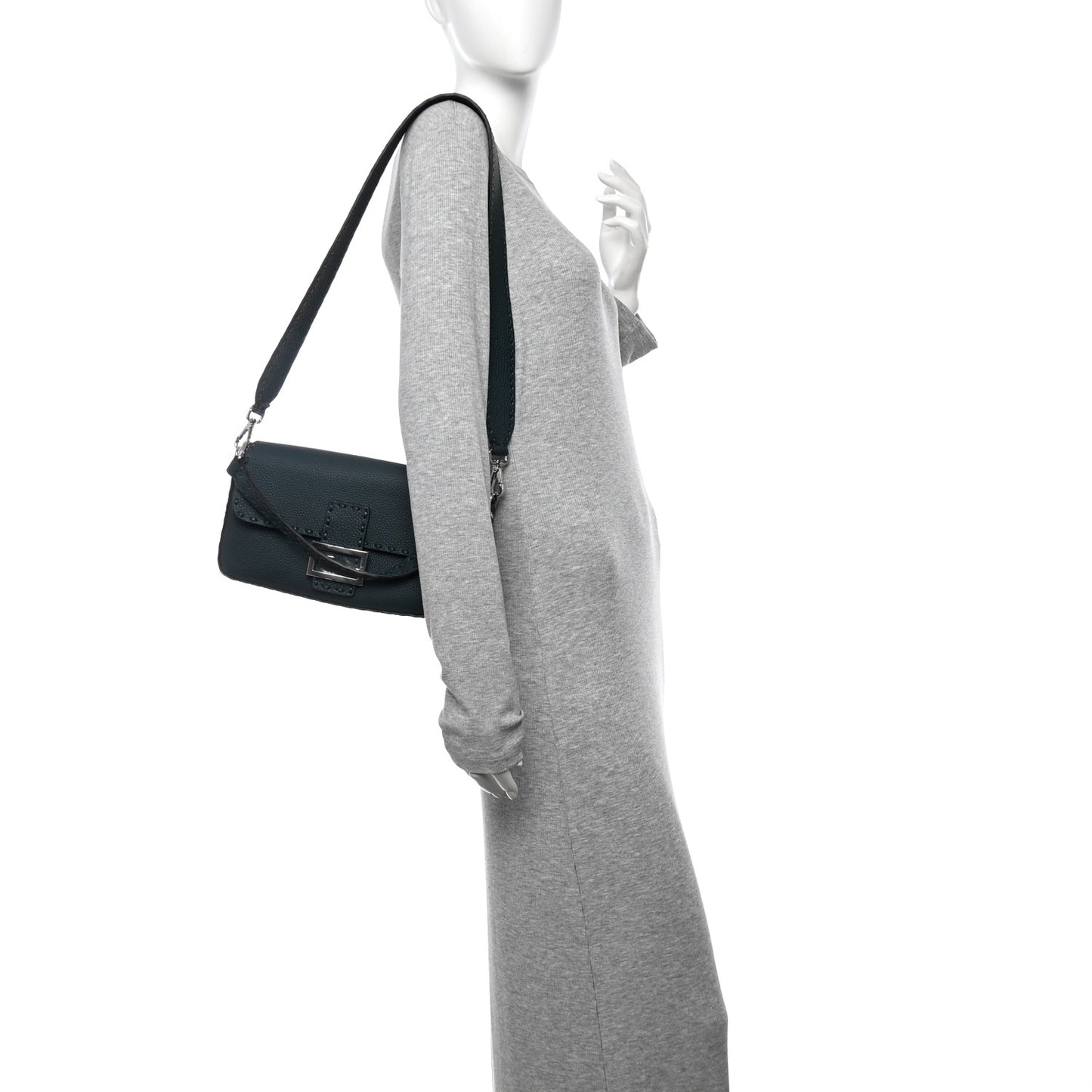Cuoio Roma Sellerissima Nappa Sintetica Tape Stitch Baguette Amazzonia