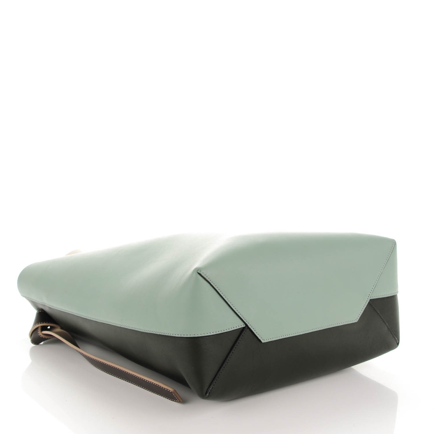 Celine Shiny Smooth Calfskin Small Twisted Cabas Jade Forest 4 of 7
