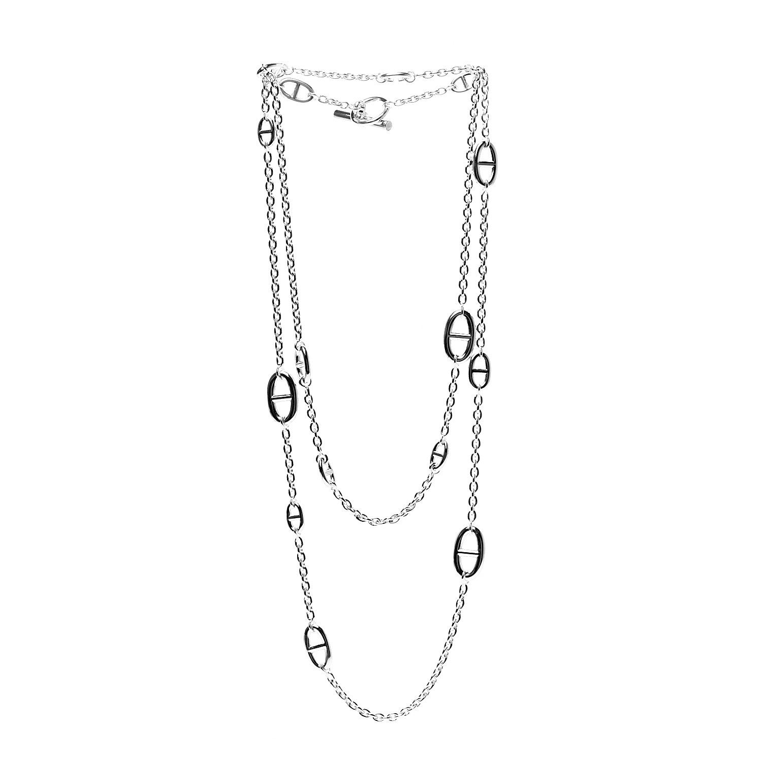Hermes Sterling Silver Farandole Necklace 120 2 of 6