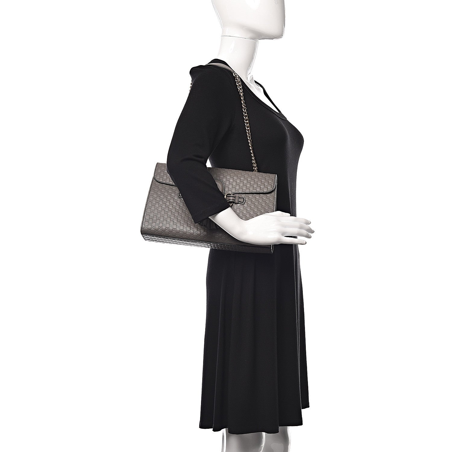 Gucci Soft Microguccissima Medium Emily Chain Shoulder Bag Loess 2 of 11