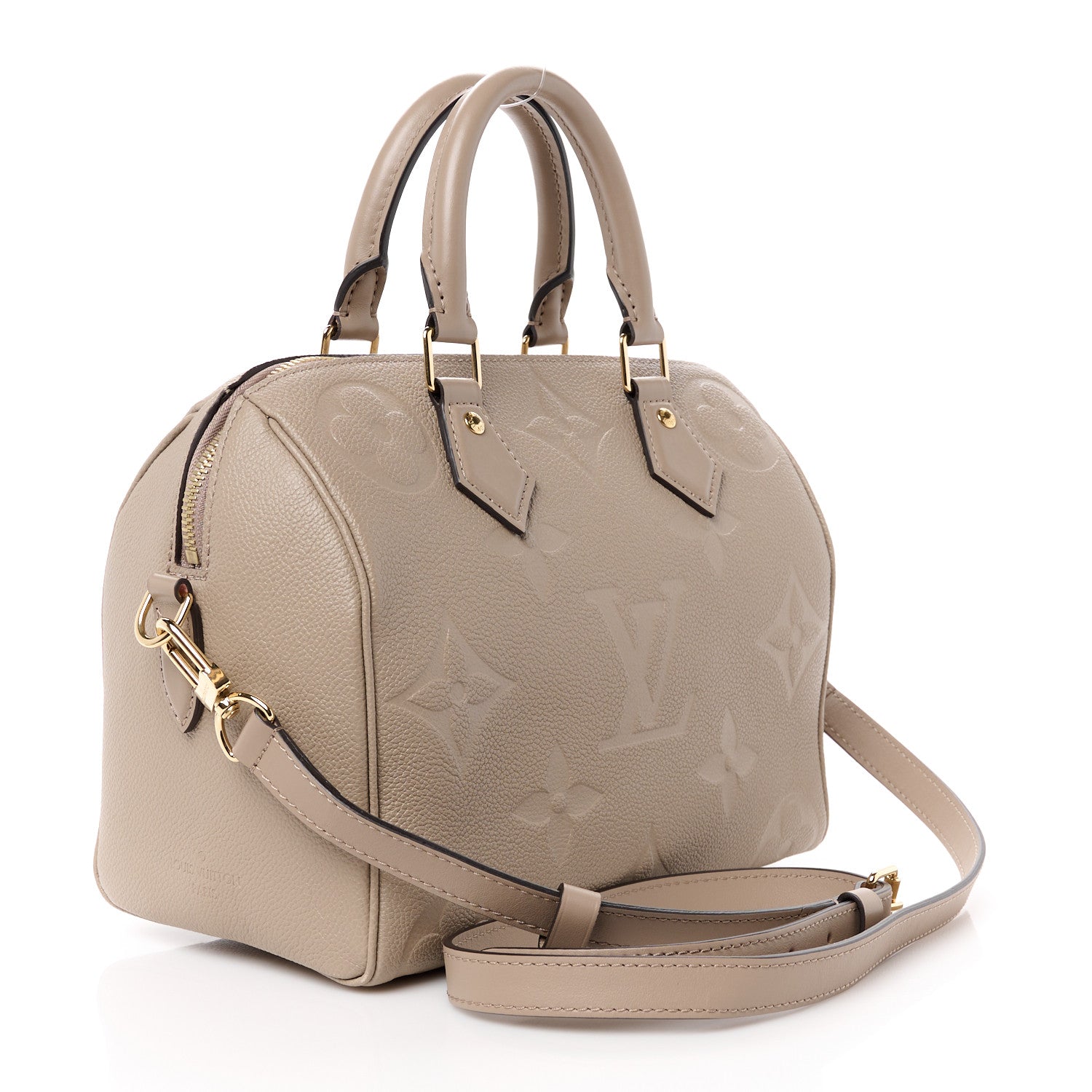 Louis Vuitton Empreinte Monogram Giant Speedy Bandouliere 25 Tourterelle 3 of 12