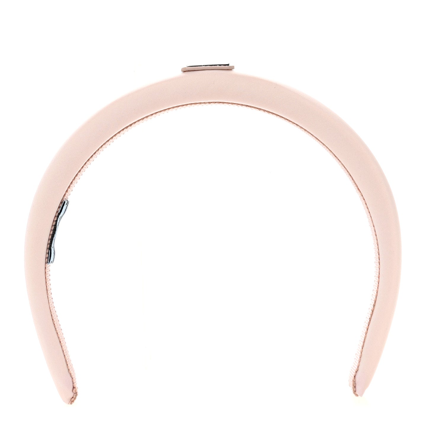 Re-Nylon Triangle Logo Thin Headband Alabastro