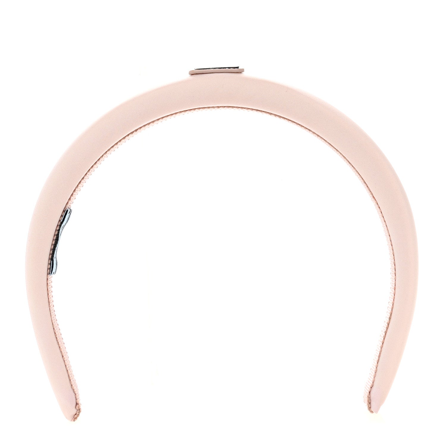 Prada Re-Nylon Triangle Logo Thin Headband Alabastro 3 of 4