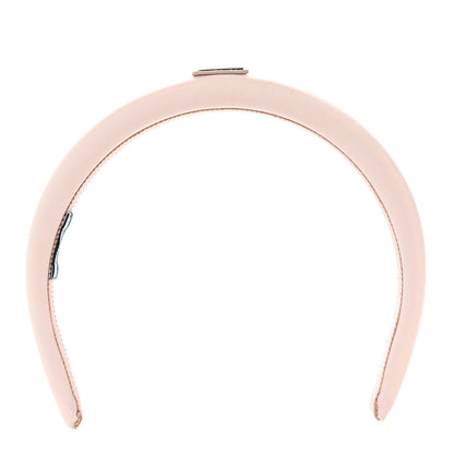 Prada Re-Nylon Triangle Logo Thin Headband Alabastro 3 of 4