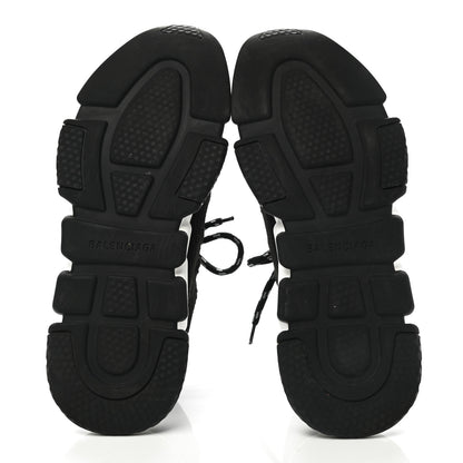 Balenciaga Recycled Knit Bi-Color Sole Womens Speed Lace Up Sneakers 40 Black White 5 of 9