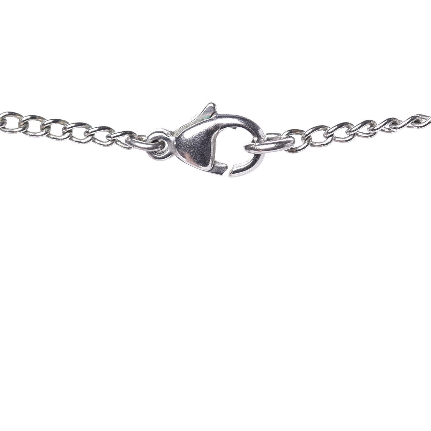 Enamel Pearl Coco Over The Moon Pendant Necklace Black Silver