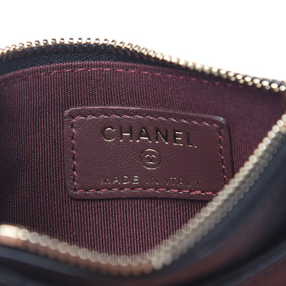 Chanel Lambskin Quilted Zip Card Holder Black 8 of 10