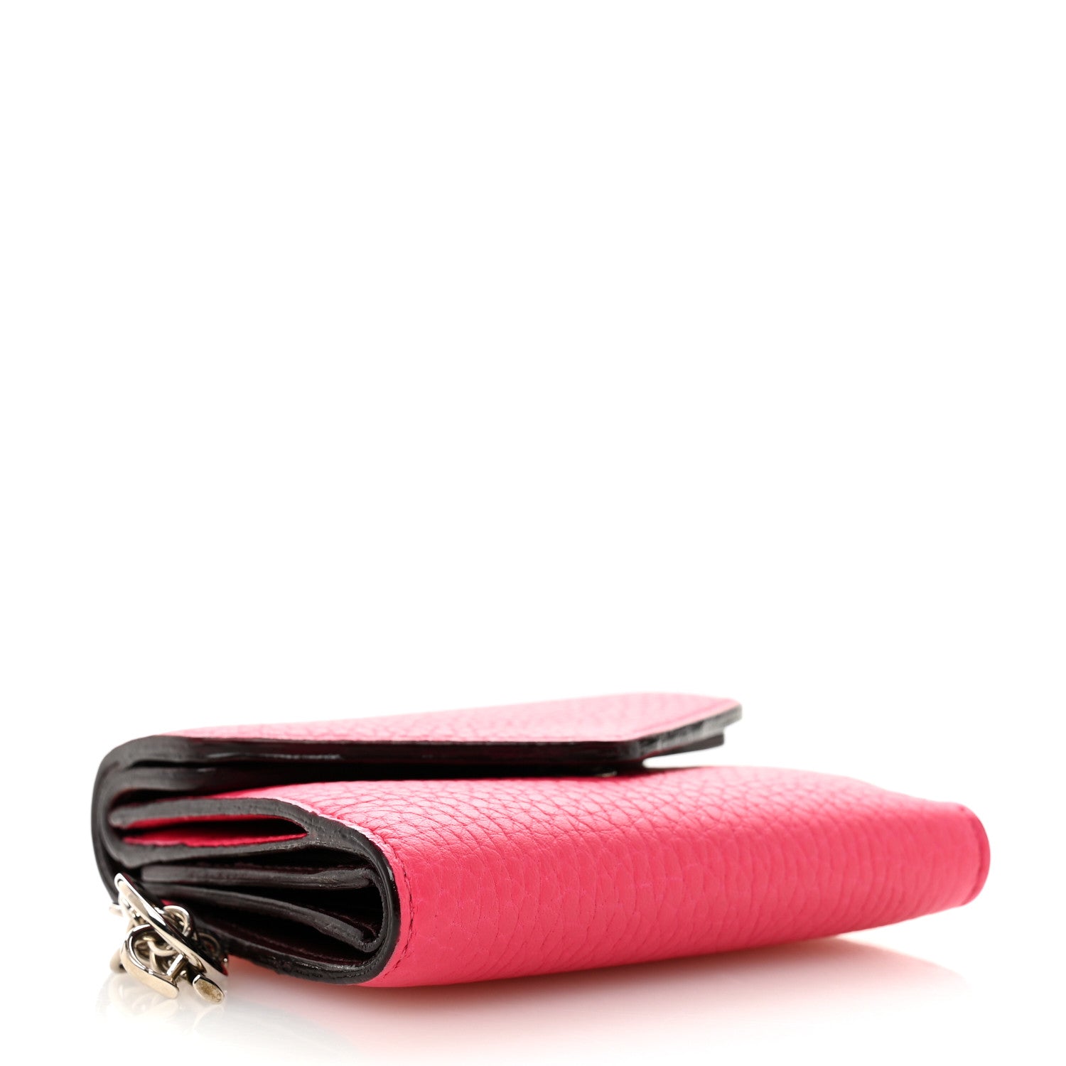 Christian Dior Bullcalf Diorissimo Envelope Wallet Rose Passion 4 of 11