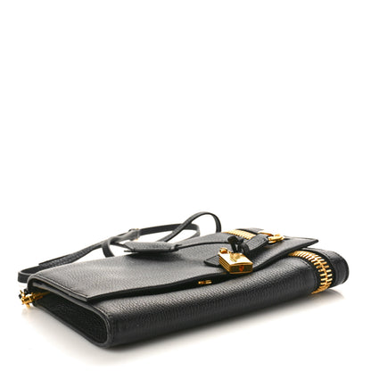 Tom Ford Pebbled Calfskin Alix Zip Crossbody Black 4 of 9