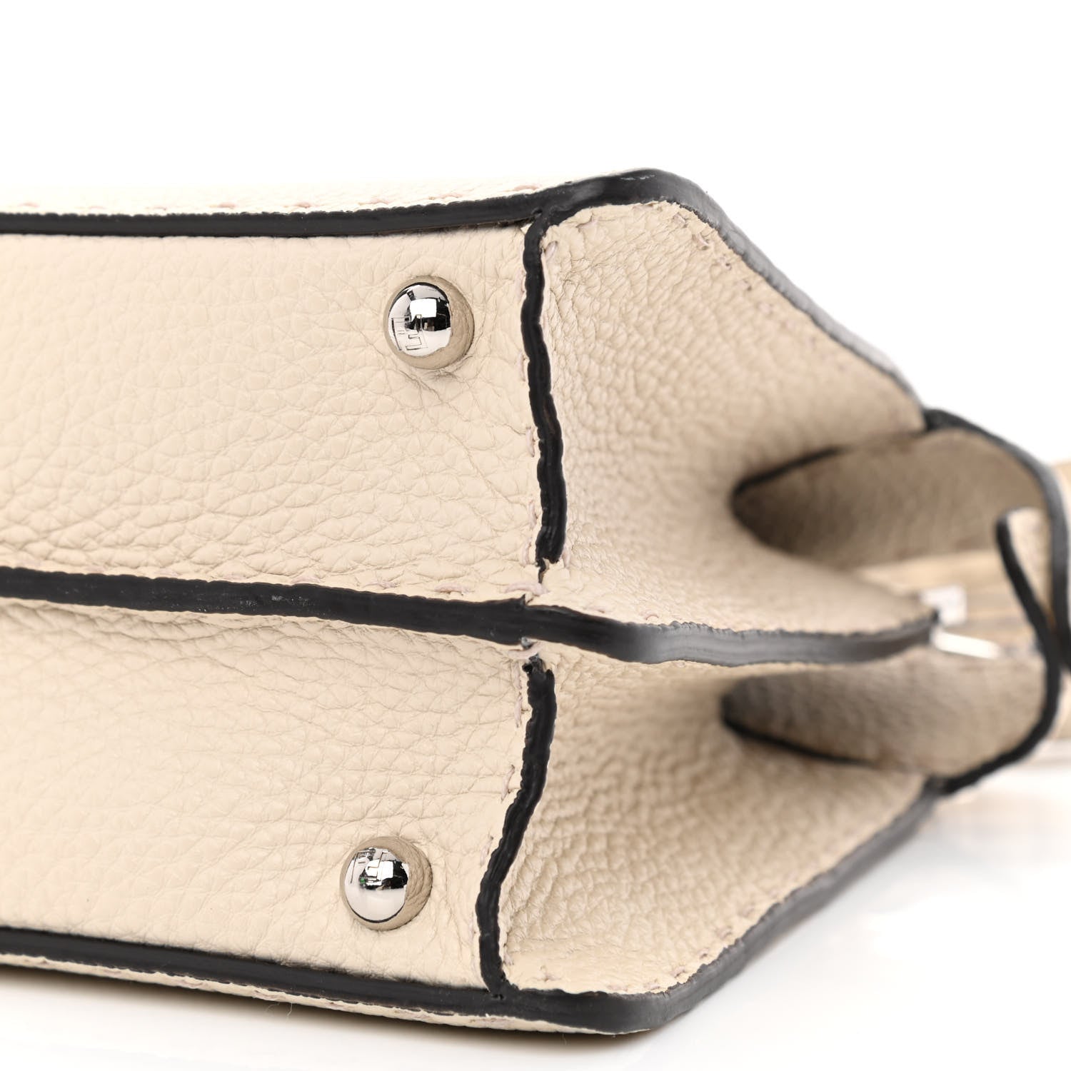Fendi Cuoio Romano Selleria Chamois Small Peekaboo I SEE U Satchel Camelia Sand Cyber 10 of 10
