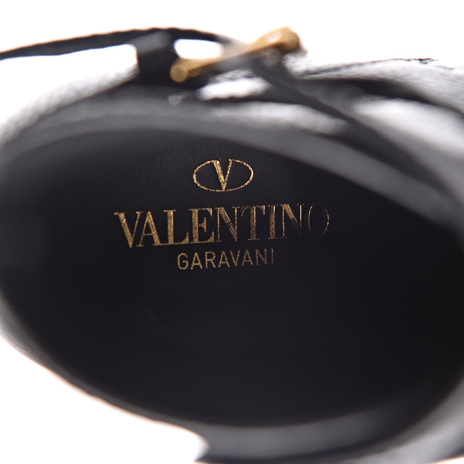 Valentino Garavani Grainy Cowhide VLOGO Ankle Boots 38 Black 6 of 7