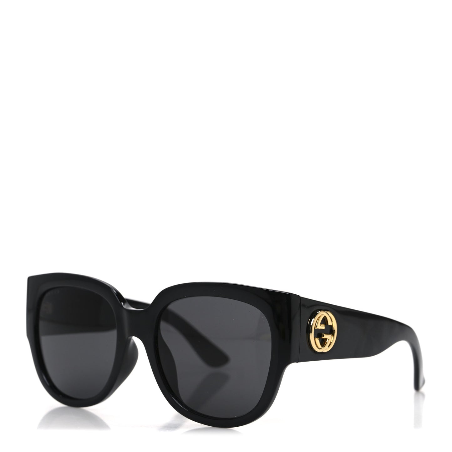 Acetate Square Frame Sunglasses GG0142SA Black