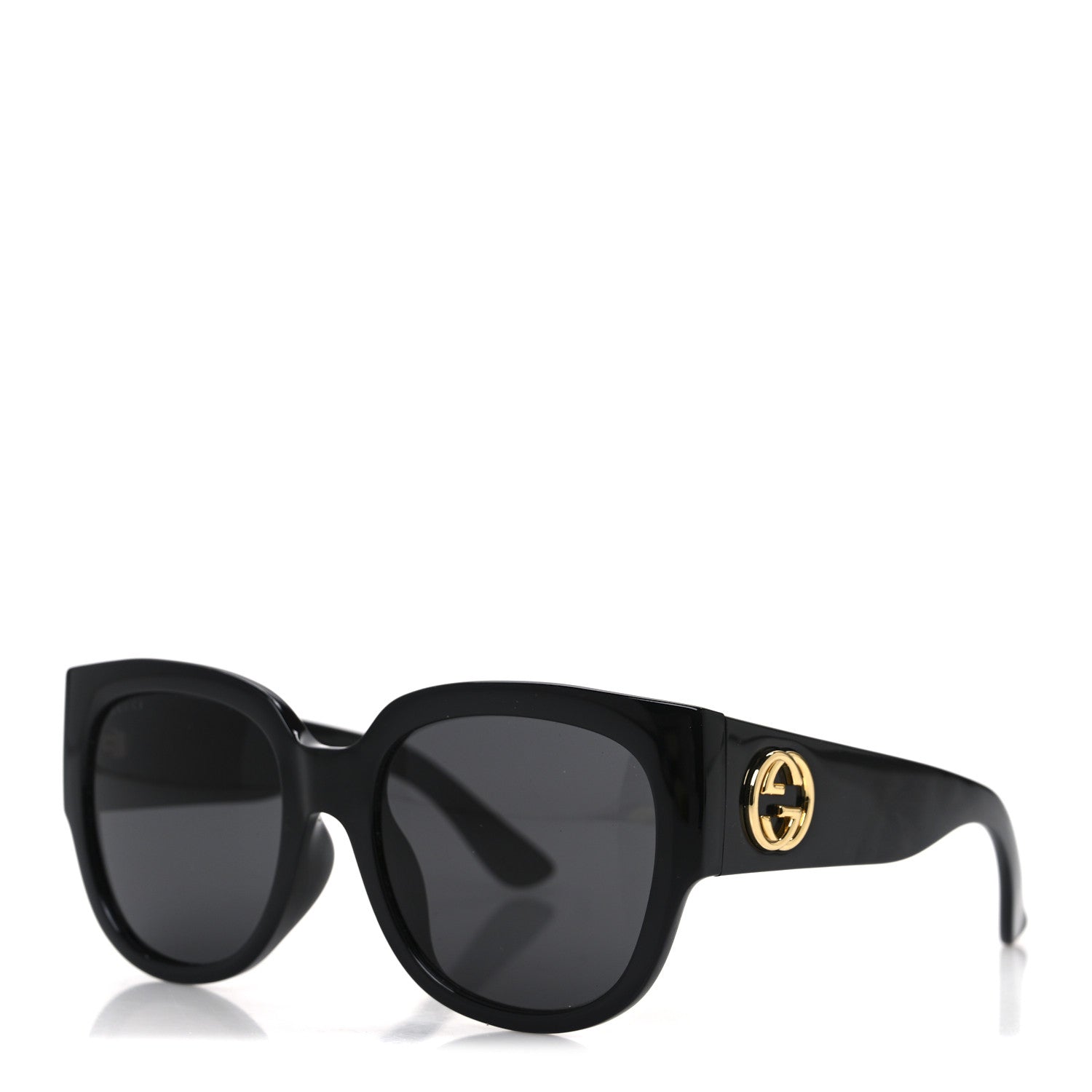 Gucci Acetate Square Frame Sunglasses GG0142SA Black 1 of 8