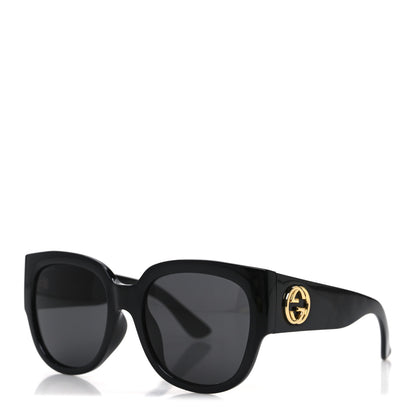 Gucci Acetate Square Frame Sunglasses GG0142SA Black 1 of 8