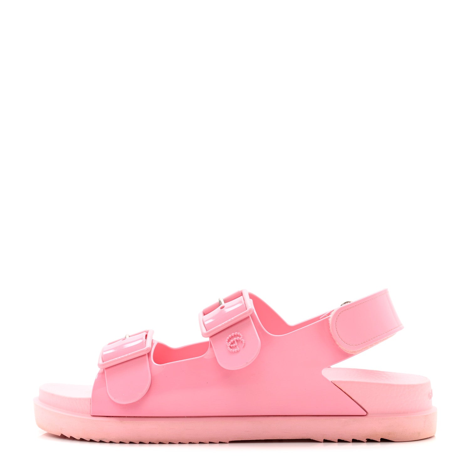 Gucci Rubber Mini Double G Womens Isla Dad Sandals 41 Wild Rose 1 of 14