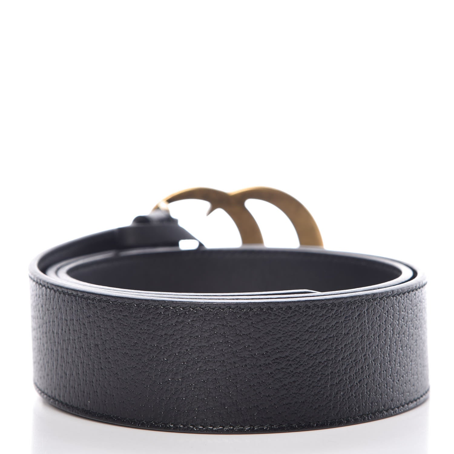 Gucci Textured Calfskin Double G 40mm Belt 85 34 Black 3 of 9